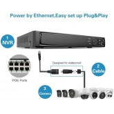 Caméra IP Bullet Hikvision DS-2CD2083G2-I, objectif 2,8 mm, 8 MP, AcuSense, détection de présence/véhicule, PoE, H.265+,