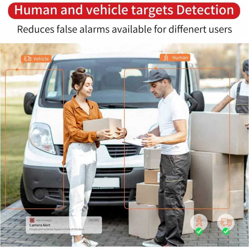 Caméra IP Bullet Hikvision DS-2CD2083G2-I, objectif 2,8 mm, 8 MP, AcuSense, détection de présence/véhicule, PoE, H.265+,