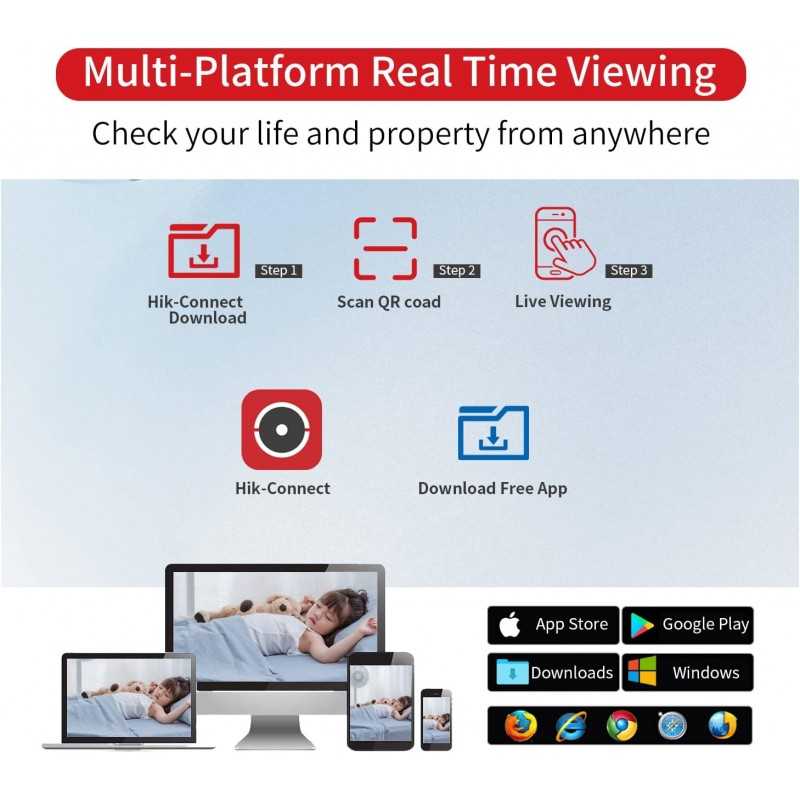 Caméra IP Bullet Hikvision DS-2CD2083G2-I, objectif 2,8 mm, 8 MP, AcuSense, détection de présence/véhicule, PoE, H.265+,