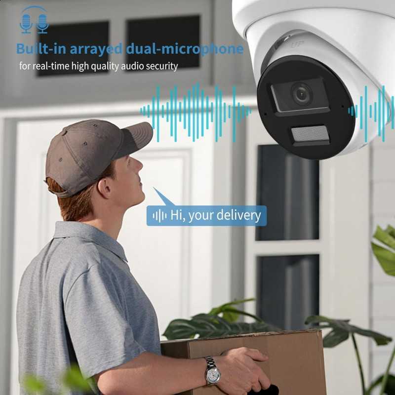 Caméra IP Bullet Hikvision DS-2CD2083G2-I, objectif 2,8 mm, 8 MP, AcuSense, détection de présence/véhicule, PoE, H.265+,
