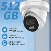Caméra IP Bullet Hikvision DS-2CD2083G2-I, objectif 2,8 mm, 8 MP, AcuSense, détection de présence/véhicule, PoE, H.265+,