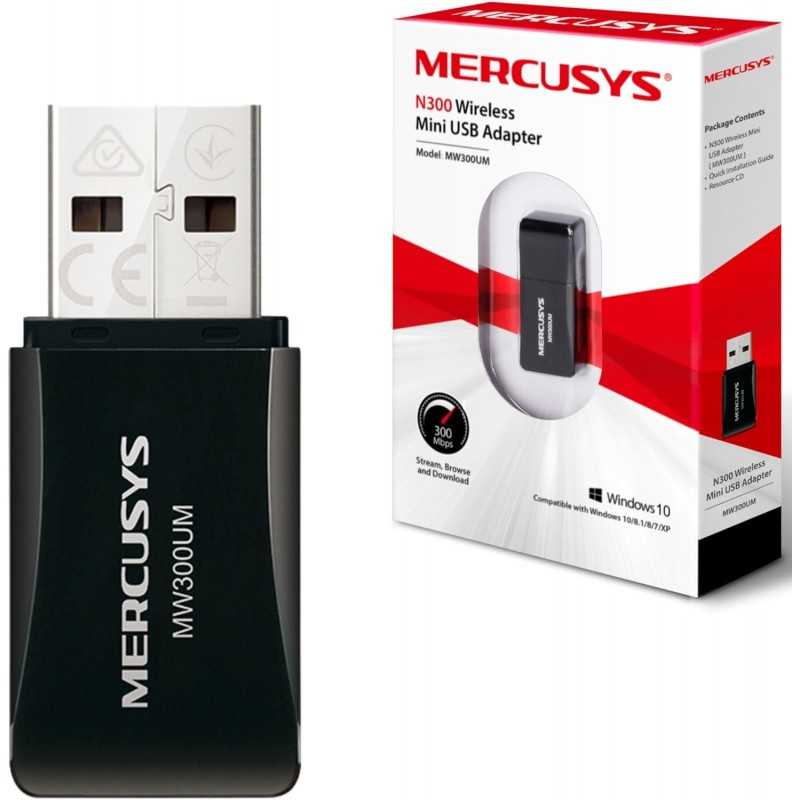 MERCUSYS AC650 Adaptateur USB Double Bande sans Fil à Gain élevé avec antenne 5dBi pour PC/Ordinateur de Bureau/Ordinateur