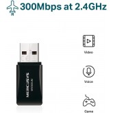 MERCUSYS AC650 Adaptateur USB Double Bande sans Fil à Gain élevé avec antenne 5dBi pour PC/Ordinateur de Bureau/Ordinateur