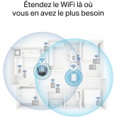 MERCUSYS ME30 TP-Link Répéteur WiFi, Amplificateur Bi-bande WiFi AC1200 Mbps, Extender WiFi, antennes à gain élevé réglables,