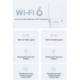 MERCUSYS ME30 TP-Link Répéteur WiFi, Amplificateur Bi-bande WiFi AC1200 Mbps, Extender WiFi, antennes à gain élevé réglables,