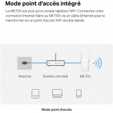 MERCUSYS ME30 TP-Link Répéteur WiFi, Amplificateur Bi-bande WiFi AC1200 Mbps, Extender WiFi, antennes à gain élevé réglables,