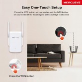 MERCUSYS ME30 TP-Link Répéteur WiFi, Amplificateur Bi-bande WiFi AC1200 Mbps, Extender WiFi, antennes à gain élevé réglables,