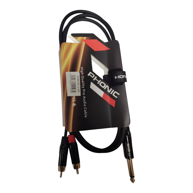 Câble Audio 1,5m - Pro Audio Phonic Câble Audio 1,5m - Pro Audio Phonic
