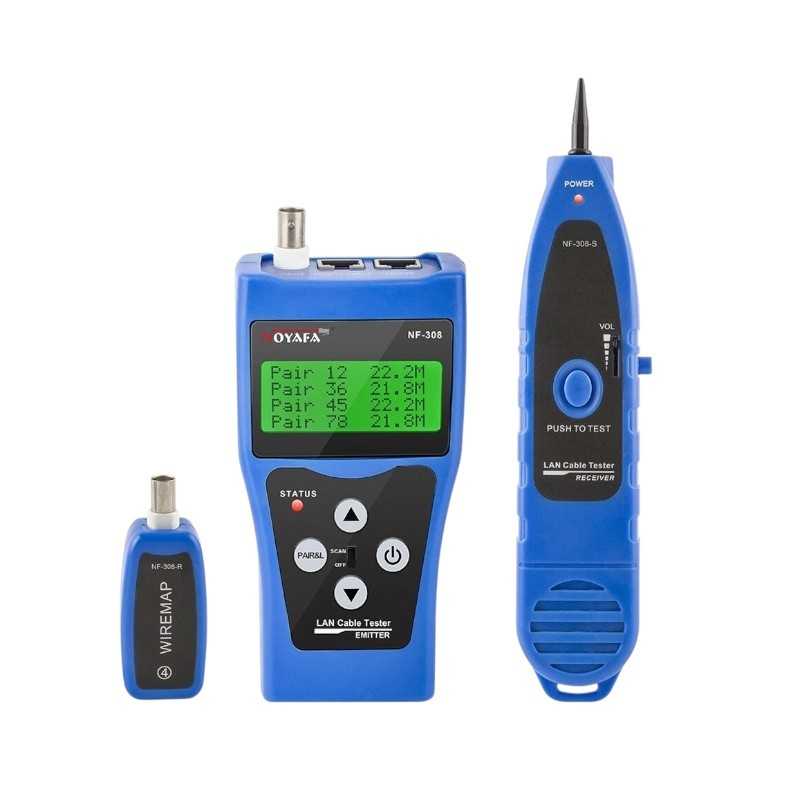 NOYAFA Testeur de câble réseau NF-308 RJ45 RJ11 Traqueur de fil
