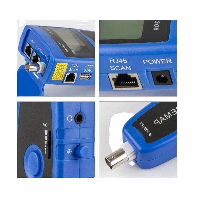 NOYAFA Testeur de câble réseau NF-308 RJ45 RJ11 Traqueur de fil