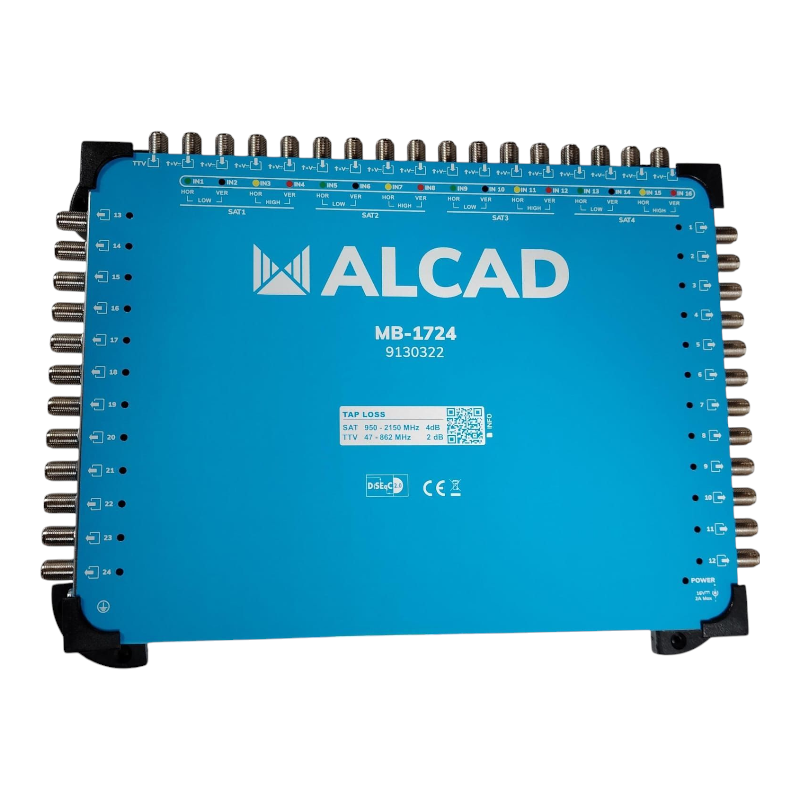 Tous Type et modèles de multiswitch ALCAD MB-1724 (17 entrées / Tous Type et modèles de multiswitch ALCAD MB-1724 (17 entrées /