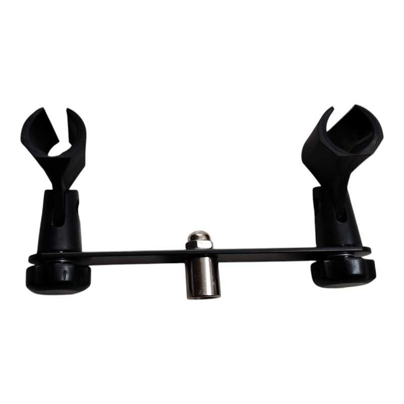 Support de Microphone Double pour Perche ou Pied de Micro Support de Microphone Double pour Perche ou Pied de Micro