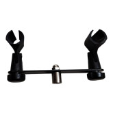 Support de Microphone Double pour Perche ou Pied de Micro