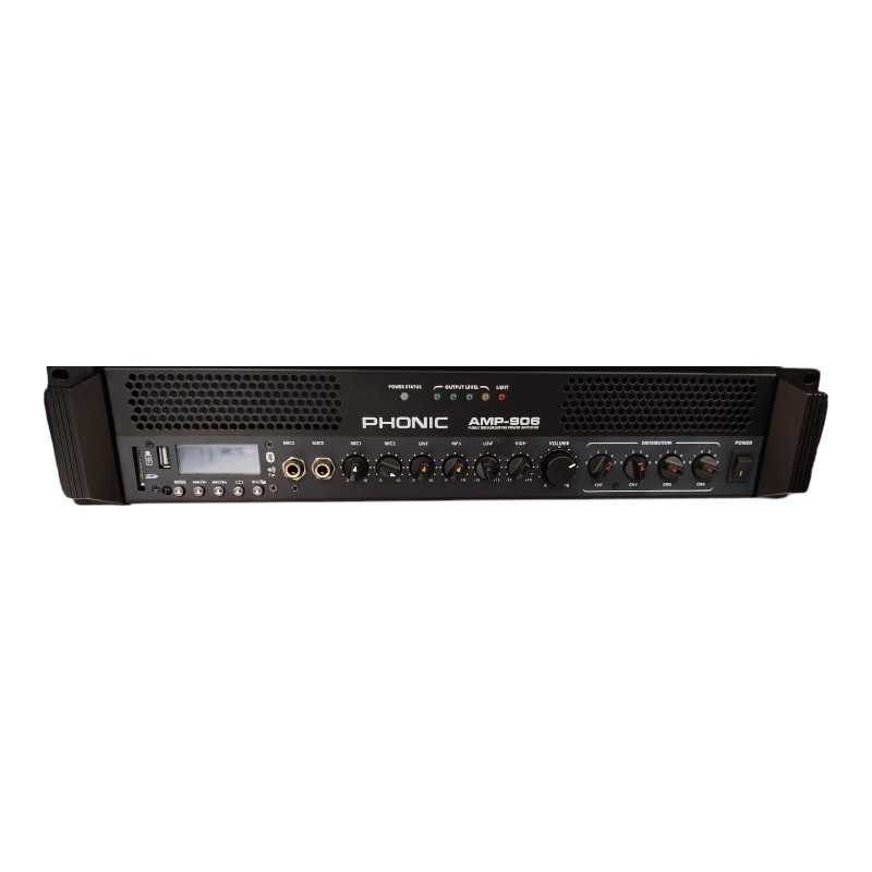 Amplificateur Public Address (PA) Phonic AMP-906 avec Lecteur Amplificateur Public Address (PA) Phonic AMP-906 avec Lecteur