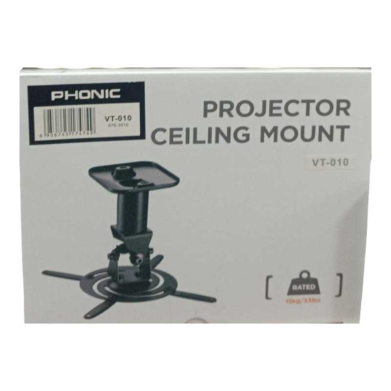 Support de Projecteur Universel PHONIC VT-010 pour Plafond Support de Projecteur Universel PHONIC VT-010 pour Plafond
