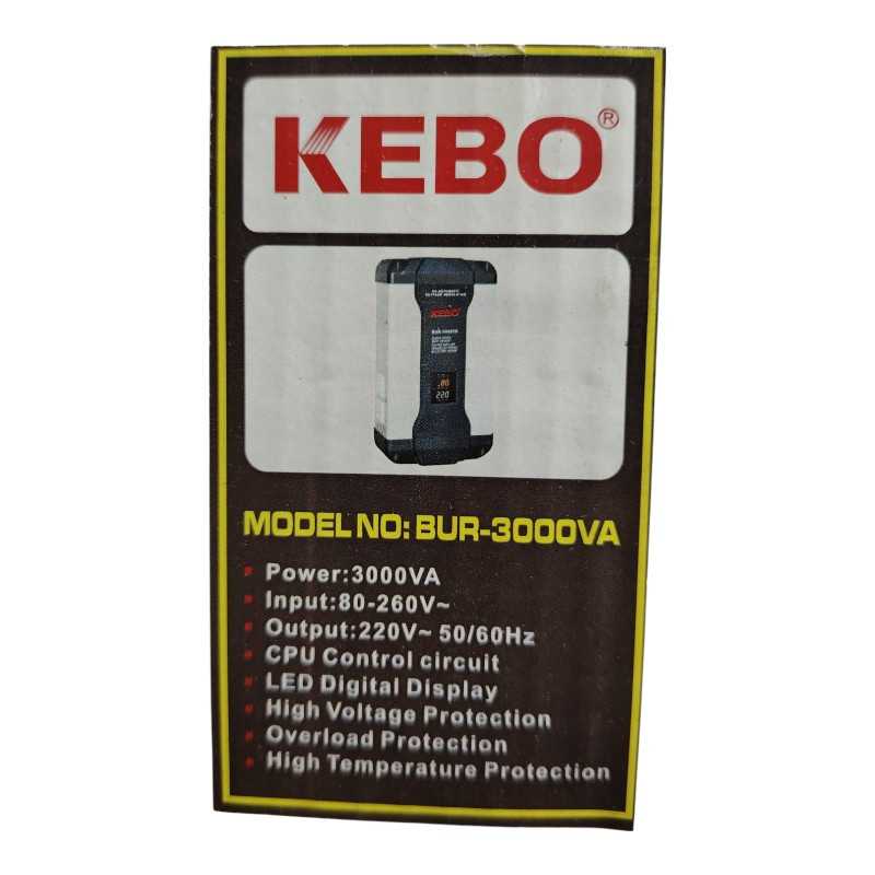 Tous Type et modèles de Régulateur de Tension KEBO BUR-3000VA - Tous Type et modèles de Régulateur de Tension KEBO BUR-3000VA -