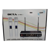 Système de Microphones sans Fil UHF BETA U-892 A Double Canal