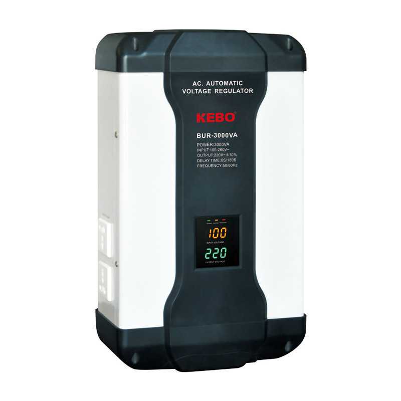 Tous Type et modèles de Régulateur de Tension KEBO BUR-3000VA -