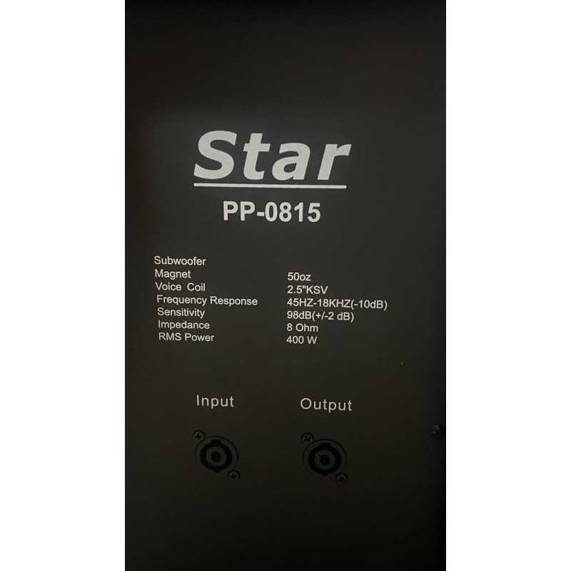 Tous Type et modèles de Haut-parleur Star PP-0815 400W -