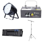 Pack Lumière Scénique Pro Dynata - 4 PAR LED + 1 Laser +