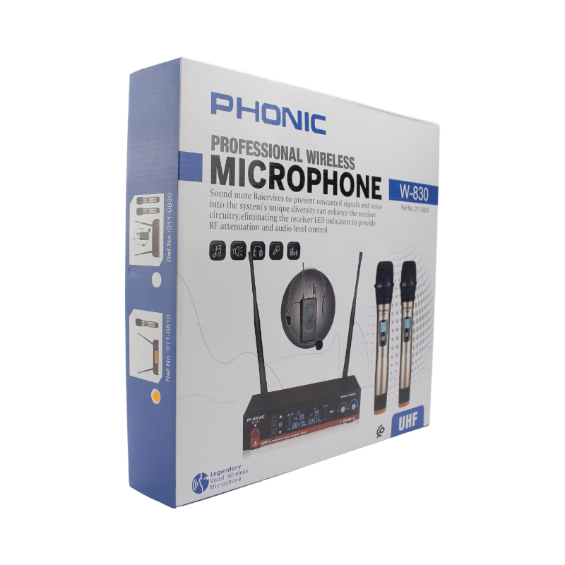 Tous Type et modèles de Microphone sans-fil PHONIC W-810 ➤