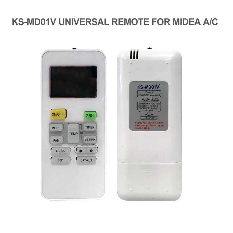 Télécommande CLIMATISEUR KS-MD01V POUR MIDEA Télécommande CLIMATISEUR KS-MD01V POUR MIDEA