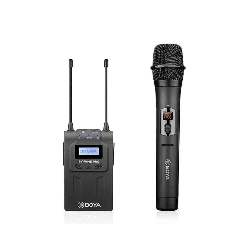 BY-WM8 PRO-K4 UHF Dual-Channel Wireless Microphone System