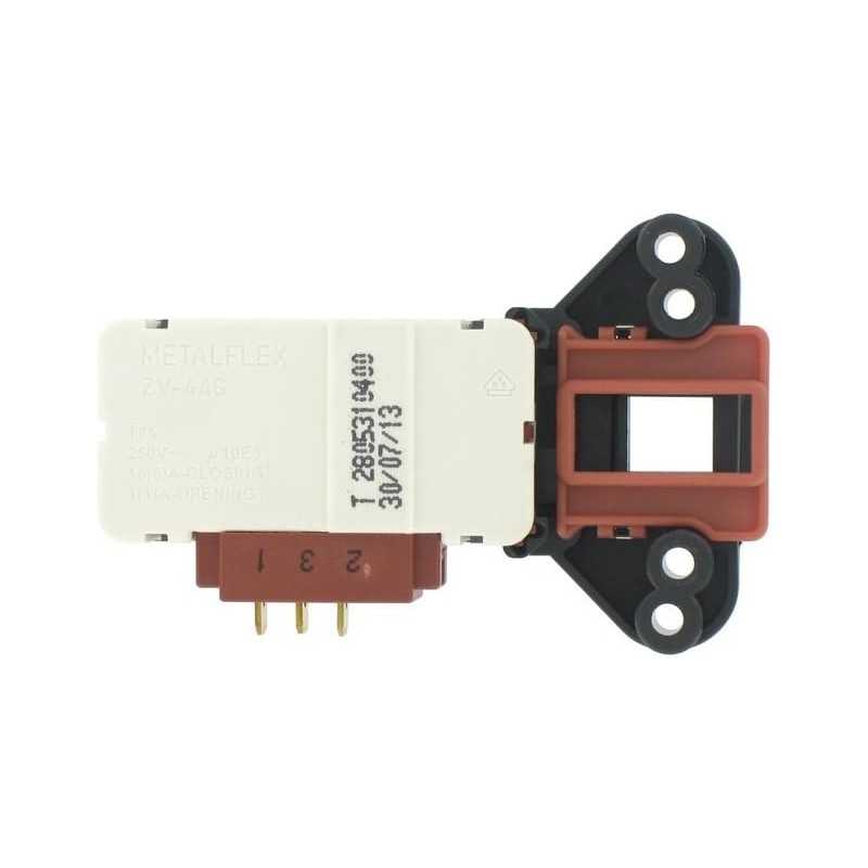 Beko ZV-446 Interrupteur de verrouillage de porte 3 étiquettes pour Beko WMA510/WM1510/WMA1512/WMB10W Beko ZV-446 Interrupteur de verrouillage de porte 3 étiquettes pour Beko WMA510/WM1510/WMA1512/WMB10W