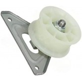 Find a Spare Roue jockey blanche et support pour sèche-linge Hotpoint, Ariston, Creda, Cannon, C00504520 ADE70CXFR, ALE70CFR