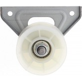 Find a Spare Roue jockey blanche et support pour sèche-linge Hotpoint, Ariston, Creda, Cannon, C00504520 ADE70CXFR, ALE70CFR