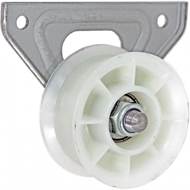 Find a Spare Roue jockey blanche et support pour sèche-linge Hotpoint, Ariston, Creda, Cannon, C00504520 ADE70CXFR, ALE70CFR