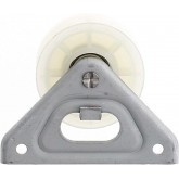 Find a Spare Roue jockey blanche et support pour sèche-linge Hotpoint, Ariston, Creda, Cannon, C00504520 ADE70CXFR, ALE70CFR