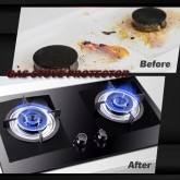 12Pcs Protecteur de cuisinière à gaz,10.6" Couvre-brûleurs réutilisables pour cuisinière à gaz Couvre-plaques antiadhésives