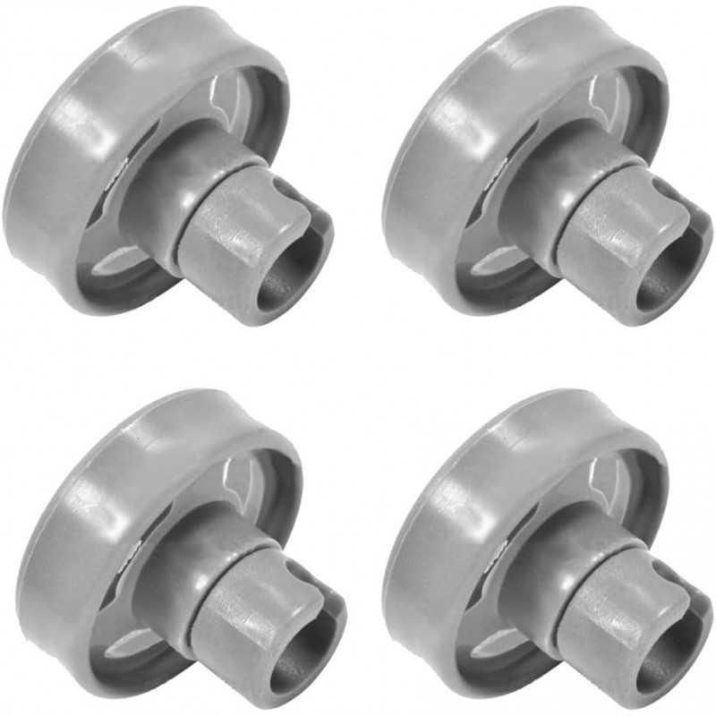 Lot de 4 roulettes universelles pour panier inférieur de lave-vaisselle Hotpoint/Candy/Ariston/Creda/Fisher & Lot de 4 roulettes universelles pour panier inférieur de lave-vaisselle Hotpoint/Candy/Ariston/Creda/Fisher &