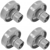 Lot de 4 roulettes universelles pour panier inférieur de lave-vaisselle Hotpoint/Candy/Ariston/Creda/Fisher &