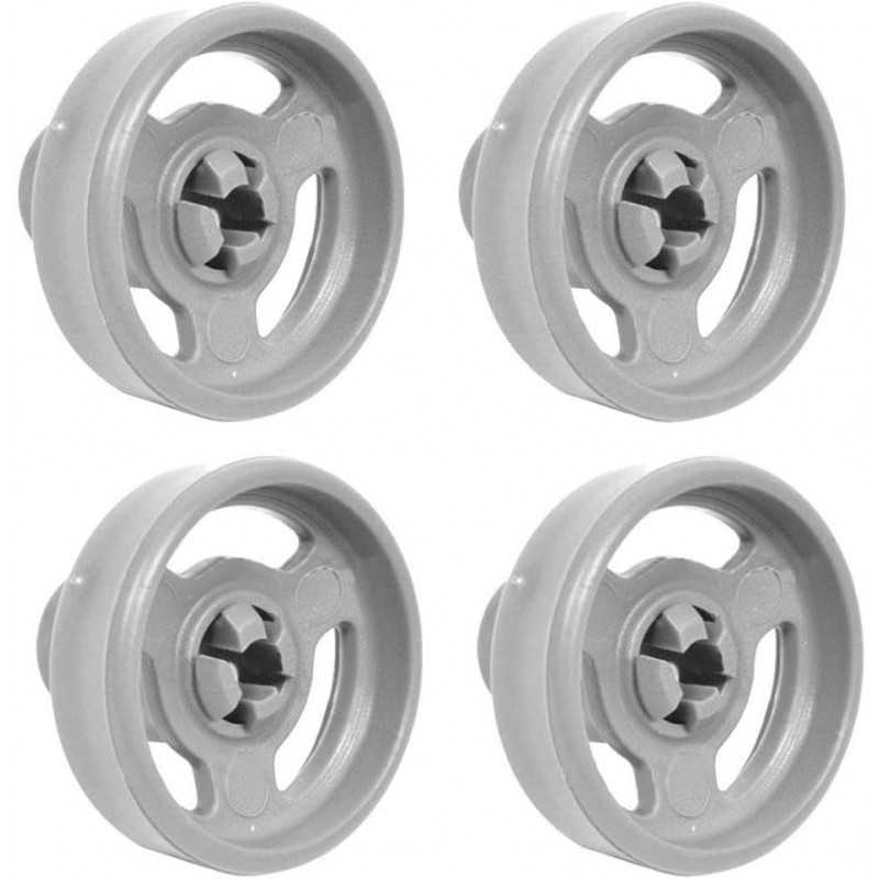 Lot de 4 roulettes universelles pour panier inférieur de lave-vaisselle Hotpoint/Candy/Ariston/Creda/Fisher &