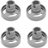 Lot de 4 roulettes universelles pour panier inférieur de lave-vaisselle Hotpoint/Candy/Ariston/Creda/Fisher &