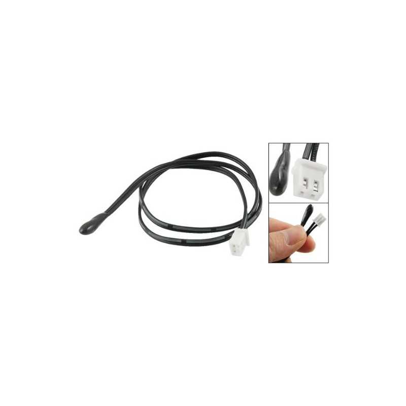 sourcingmap Sonde de capteur de température NTC pour climatiseur à tête revêtue d'époxyde 10K