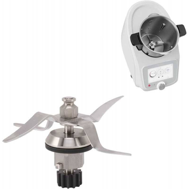 Lame de Mixeur pour Monsieur Cuisine Connect 1.0, 4 Ailettes 12 Dents en Acier Inoxydable, Pièce de Rechange, Ensemble de Lame