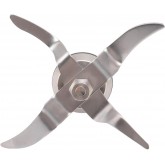 Lame de Mixeur pour Monsieur Cuisine Connect 1.0, 4 Ailettes 12 Dents en Acier Inoxydable, Pièce de Rechange, Ensemble de Lame