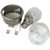 E14 2501-support de lampe de four, 500 degré haute température du four avant, couvercle du four avec 25 W 250V ampoules