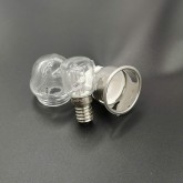 E14 2501-support de lampe de four, 500 degré haute température du four avant, couvercle du four avec 25 W 250V ampoules