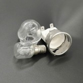 E14 2501-support de lampe de four, 500 degré haute température du four avant, couvercle du four avec 25 W 250V ampoules