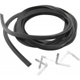 vhbw Joint porte de four universel 3m avec équerres, kit de montage compatible avec four de cuisson