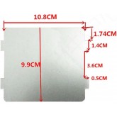 2 pièces de four à micro-ondes pièces de mica accessoires d'accessoires d'isolation thermique super épais, couvercle de guide