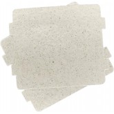 2 pièces de four à micro-ondes pièces de mica accessoires d'accessoires d'isolation thermique super épais, couvercle de guide