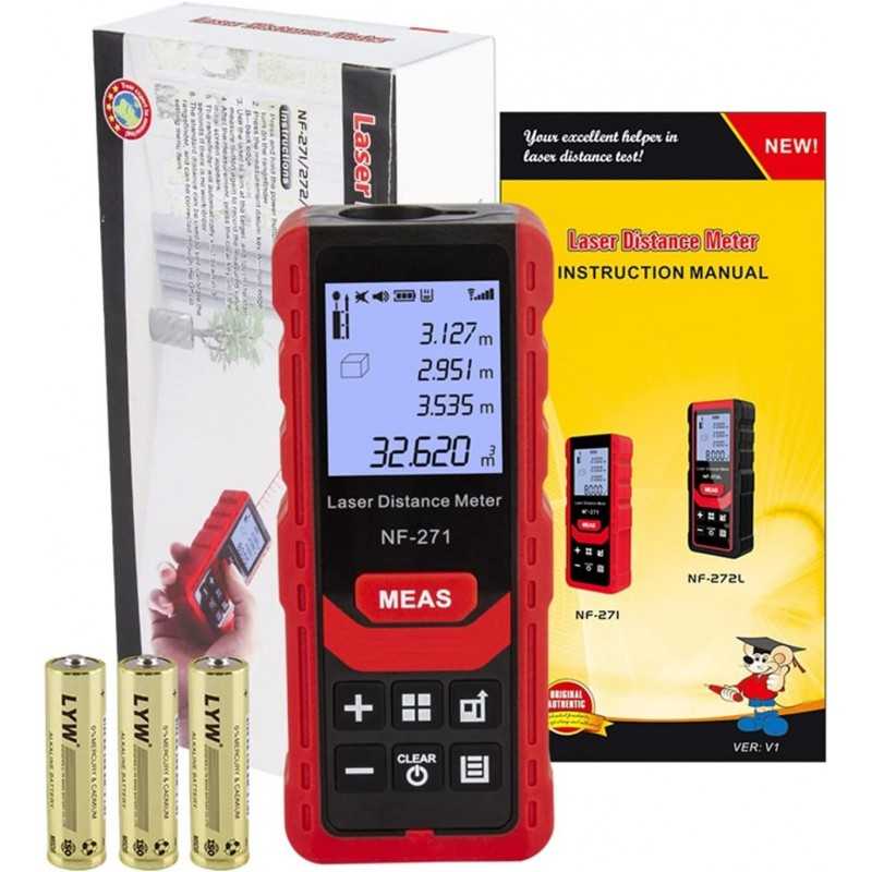 Inspection des Fibres optiques NF-271 Distance au Laser 4 0m 80m ÉLECTRONIQUE Laser Laser Digital ROUGINEUR Professional Roller