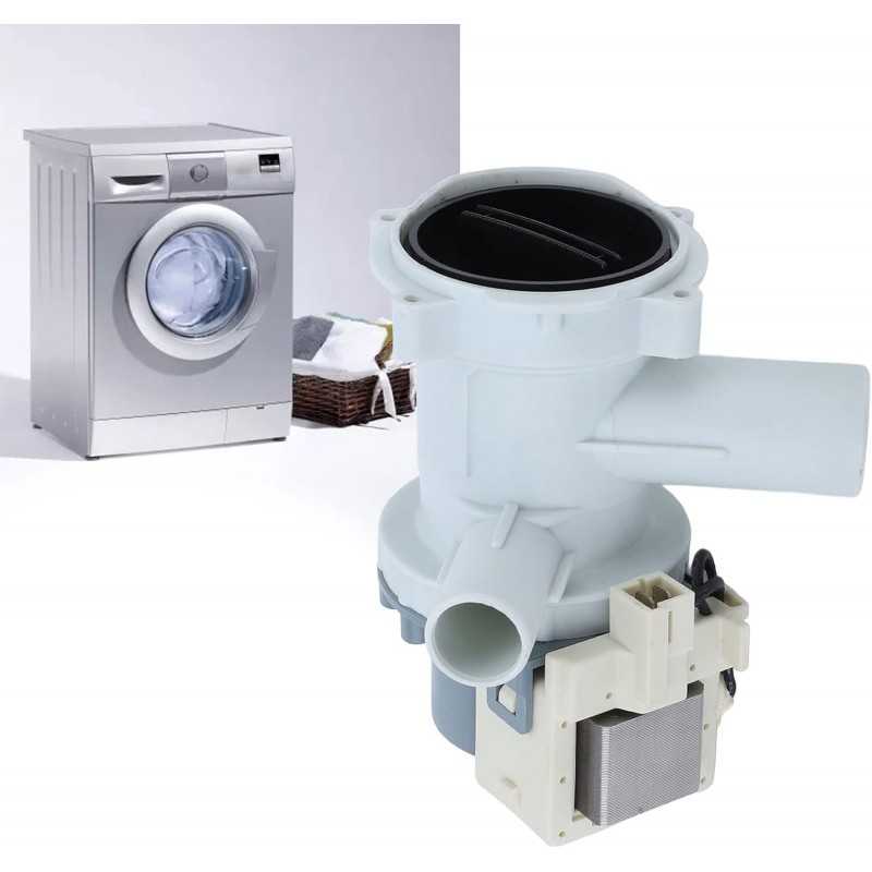 Socobeta Moteur de Pompe de vidange de Lave-Linge, Moteur de Pompe de vidange Alternatif pour Machine à Laver, Ajustement