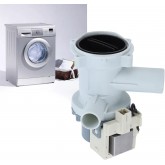 Socobeta Moteur de Pompe de vidange de Lave-Linge, Moteur de Pompe de vidange Alternatif pour Machine à Laver, Ajustement