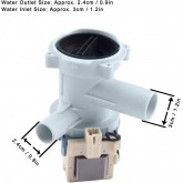 Socobeta Moteur de Pompe de vidange de Lave-Linge, Moteur de Pompe de vidange Alternatif pour Machine à Laver, Ajustement